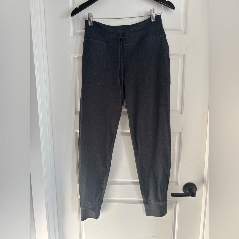Lolë Charcoal Grey Athletic Joggers Drawstring Soft Stretch Size Small - Picture 2 of 5